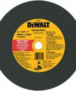 DeWalt DW8004 12 x 7/64 x 1 General Purpose Chop Saw Wheel - Metal