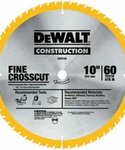 DEWALT 10-Inch Miter / Table Saw Blade, Fine Finish, 60-Tooth, 2-Pack (DW3106P5D60I)