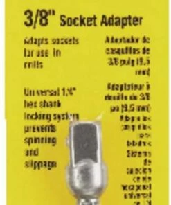 DEWALT DW2542 1/4-Inch Hex Drive to 3/8-Inch Socket Adapter