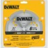 DEWALT DW3193 7-1/4-Inch 6 Tooth PCD Diamond Fiber Cement Saw Blade with 5/8-...