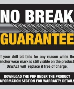 DEWALT SDS+ Hammer Bit, Rock Carbide, 1-1/8-Inch x 8-Inch x 10-Inch (DW5468) -DeWalt Outlet Store 61GP8RaLXEL. AC SL1000