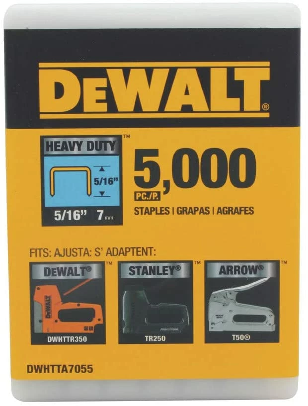 DEWALT DWHTTA7055 Heavy Duty Narrow Crown Staples 5/16 Inch Crown 2 DEWALT DWHTTA7055 Heavy Duty Narrow Crown Staples 5/16 Inch Crown - Image 2