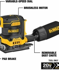 DEWALT 20V MAX XR Palm Sander, Sheet, Variable Speed, 1/4-Inch, Tool Only (DCW200B) -DeWalt Outlet Store 61kpi2O1QsL. AC SL1000