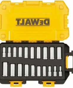 DEWALT Deep Socket Set, 20-Piece, 3/8" Drive Metric/SAE (DWMT73812) -DeWalt Outlet Store 61p42o7VHzL. AC SL1000