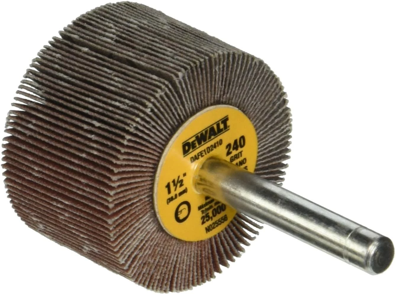 DEWALT DAFE1D2410 1 1/2-Inch by 1-Inch by 1/4-Inch HP 240g Flap Wheel 1 DEWALT DAFE1D2410 1 1/2-Inch by 1-Inch by 1/4-Inch HP 240g Flap Wheel