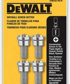 DEWALT DW2014C4 Drywall Screw Setter (4-Pack), Silver