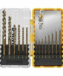 Dewalt Cobalt Drill Bit Set With Pilot Point, 14-Piece (Dwa1240)