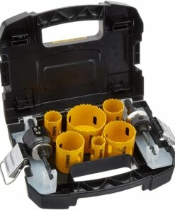 DEWALT Hole Saw Kit, Standard Electrician's Set, Bi-Metal (D180002)