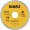 DEWALT DW4729 4-Inch Continuous Rim Diamond Saw Blade with 7/8-Inch Arbor for Tile