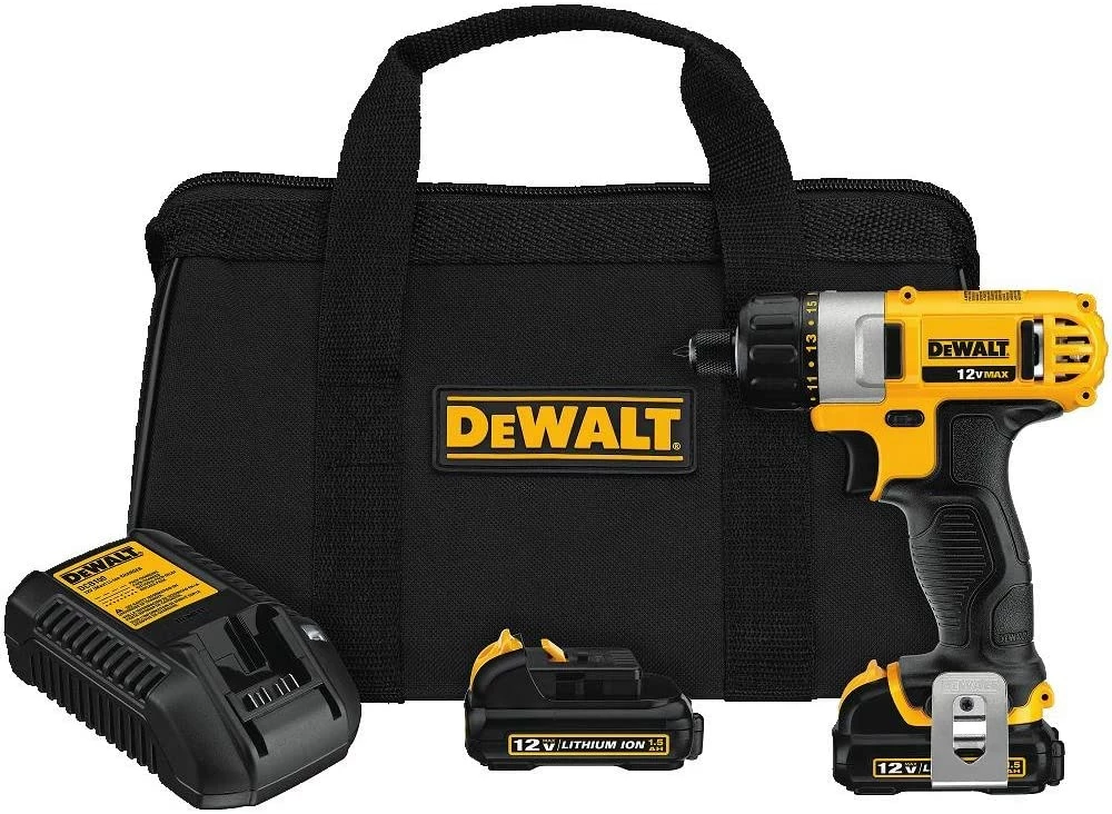 DEWALT 12V MAX Cordless Screwdriver, 1/4-Inch Hex Chuck, 1-Inch Bit Tips (DCF610S2) 1 DEWALT 12V MAX Cordless Screwdriver, 1/4-Inch Hex Chuck, 1-Inch Bit Tips (DCF610S2)