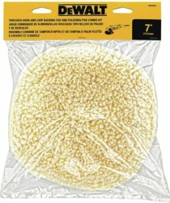 DEWALT Wool Buffing Pad and Backing Pad Kit, 7-Inch (DW4985CL)
