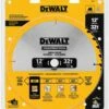 DEWALT DW3123 Series 20 12-Inch 32 Tooth ATB Thin Kerf General Purpose Miter Saw Blade with 1-Inch Arbor