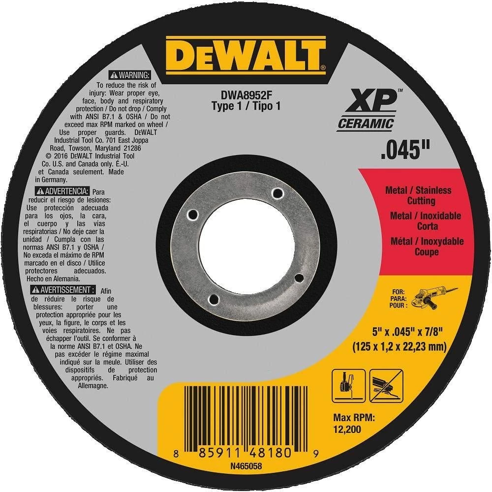 DEWALT DWA8951F T1 XP CER Fast Cut-Off Wheel, 4-1/2" x 0.045" x 7/8" 4 DEWALT DWA8951F T1 XP CER Fast Cut-Off Wheel, 4-1/2" x 0.045" x 7/8" - Image 4