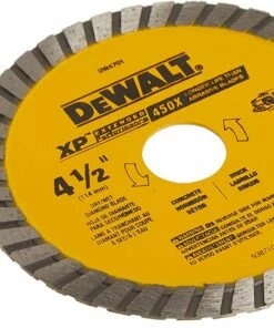 DEWALT Diamond Blade, Dry or Wet Cutting, Continuous Rim, 7/8-Inch Arbor, 4-1/2-Inch (DW4701) -DeWalt Outlet Store 81Px G GgsL. AC SL1500