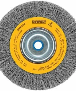 DEWALT Wire Wheel for Bench Grinder, Crimped, 6-Inch (DW4905)