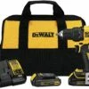 DEWALT 20V MAX Cordless Drill / Driver Kit, Compact, 1/2-Inch (DCD708C2)