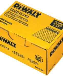 DEWALT Finish Nails, 2-1/2-Inch, 16GA, 20-Degree, 2500-Pack (DCA16250)