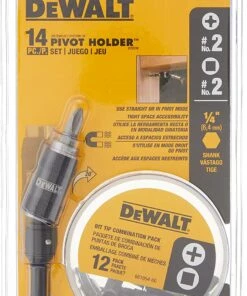 DEWALT Pivot Bit Holder Set, 14-Piece (DWPVTC14)
