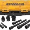 DEWALT Impact Driver Socket Adapter Set, 10-Piece 3/8"