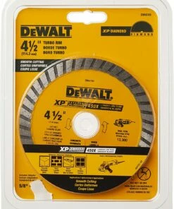 DEWALT Diamond Blade, Dry or Wet Cutting, Continuous Rim, 7/8-Inch Arbor, 4-1/2-Inch (DW4701) -DeWalt Outlet Store 91PDqAApMwS. AC SL1500