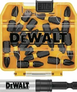 DEWALT FlexTorq Impact Driver Bit Set, Phillips, 1/4-Inch x 1-Inch, 15-Piece (DWA3HLD1PH2-15)