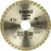 DEWALT Diamond Blade for Masonry, Dry Cutting, Continuous Rim, 7/8-Inch Arbor, 4-1/2-Inch (DW4725)