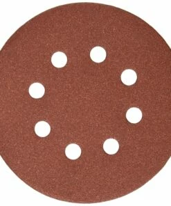 Dewalt Dw4312 5-Inch 8 Hole 150 Grit Hook And Loop Random Orbit Sandpaper (25-Pack)