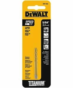 DEWALT DW1305 5/64-Inch Titanium Split Point Twist Drill Bit