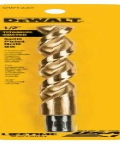 DEWALT DW1332 1/2-Inch Titanium 3/8-Inch Reduced Shank Split Point Twist Drill Bit