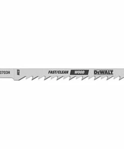DEWALT DW3703H 4-Inch 6 TPI Fast Clean HCS U-Shank Cut Woodcutting Jig Saw Blade (5-Pack)