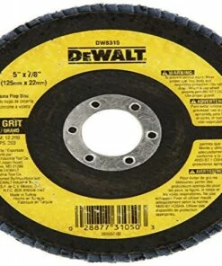 DEWALT DW8315 5-Inch by 7/8-Inch 36-grit Zirconia Flap Disc