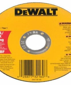 DEWALT DW8063 5-Inch by .045-Inch by 7/8-Inch A60T Abrasive Metal/INOX Cutting Wheel