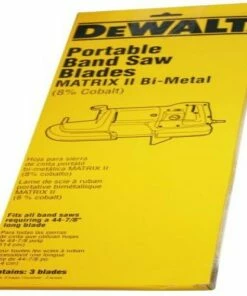 DEWALT Portable Band Saw Blade, 44-7/8-Inch, .025-Inch, 18 TPI, 3-Pack (DW3989)