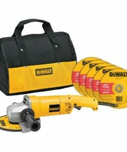 DEWALT Angle Grinder Tool Kit with Bag and Cutting Wheels, 7-Inch, 13-Amp (DW840K)