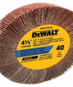 DEWALT DAGH1G0410 4-1/2 by 1-3/26 by 5/8-11 40g Flap Wheel