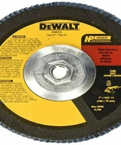 DEWALT DW8376 7-Inch by 5/8-Inch-11 40g Type 27 HP Flap Disc