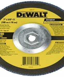 DEWALT DW8377 7-Inch by 5/8-Inch-11 60g Type 27 HP Flap Disc