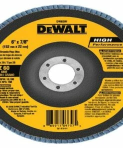 DEWALT DW8381 6-Inch X 7/8-Inch 60G Type 29 Hp Flap Disc