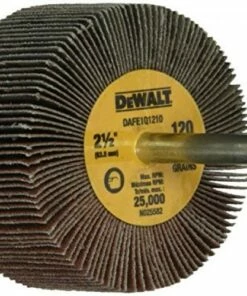 DEWALT DAFE1Q1210 2-1/2-Inch by 1-Inch by 1/4-Inch HP 120g Flap Wheel