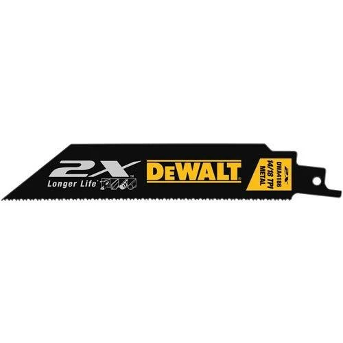 DEWALT Reciprocating Saw Blades, Metal, 6-Inch, 14/18TPI, 5-Pack (DWA4186) 1 DEWALT Reciprocating Saw Blades, Metal, 6-Inch, 14/18TPI, 5-Pack (DWA4186)