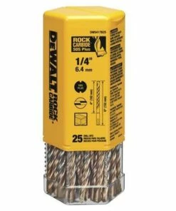 DeWalt DW5404B25 3/16" x 6-1/2" x 8-1/2" Rock Carbidetm SDS+ Hammer Bit (Bulk 25),