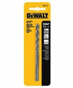 DEWALT ACCESSORIES DW1115 15/64" Black Oxide Bit
