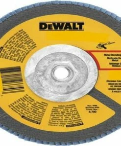 DEWALT DWA8208H 80 Grit Zirconia T29 Flap Disc, 4-1/2-Inch x 5/8-11-Inch