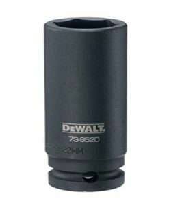 DEWALT 1/2" Drive Impact Socket Deep 6 PT 22MM