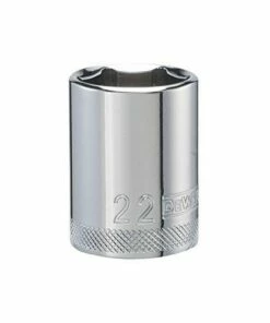 DEWALT 1/2" 6 PT Standard Socket 22MM