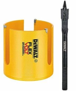 DEWALT FLEXVOLT Hole Saw for Wood, Carbide, Pilot Bit, 2-9/16-Inch (DWAFV02916PB)