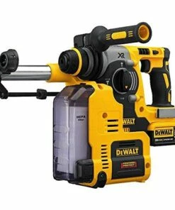 DEWALT DCH273P2DH 20V MAX XR Brushless 1" L-Shape SDS Plus Rotary Hammer Kit with Dust Extractor