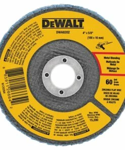 DeWALT DWA8202 Type 29 Flap Disc 60-Grit Medium Grade Zirconium Oxide 5/8 in Arbor 4 in Dia