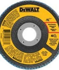 DeWALT DWA8203 Type 29 Flap Disc 80-Grit Medium Grade Zirconium Oxide 5/8 in Arbor 4 in Dia