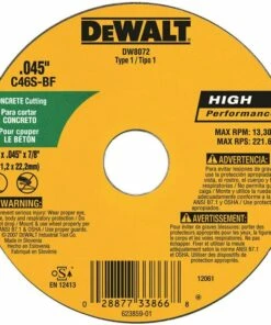 DeWALT DW8072 Cutting Wheel Medium Silicone Carbide 4-1/2 in Dia